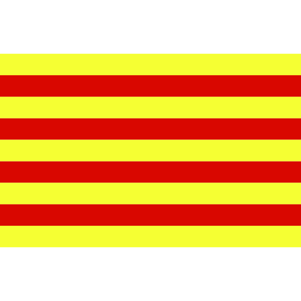 Flag of Catalonia illustration