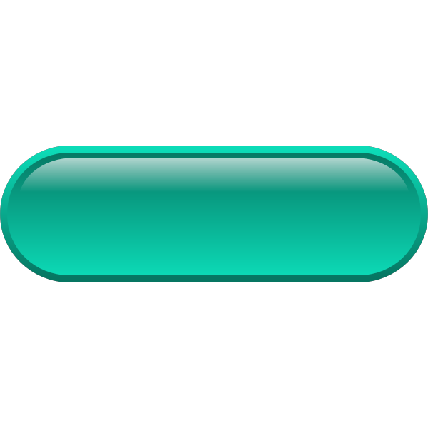 Pill shaped cyan button vector illustration