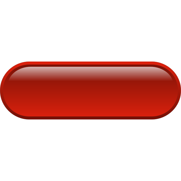 Pill shaped red button vector drawing