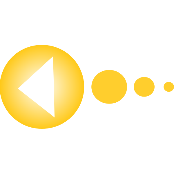 Yellow circles with arrow