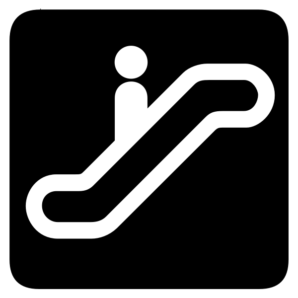 Aiga escalator pictogram