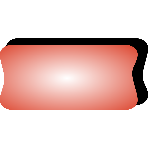 Vector image of red computer button