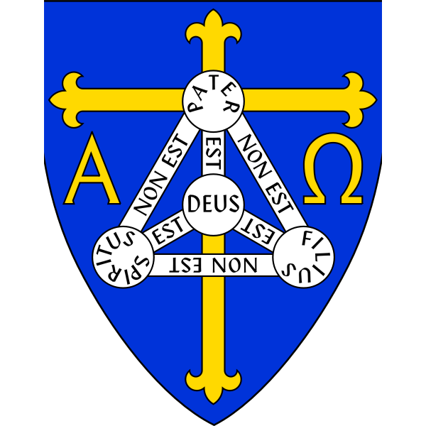 Vector image of coat of arms of Anglican diocese of Trinidad