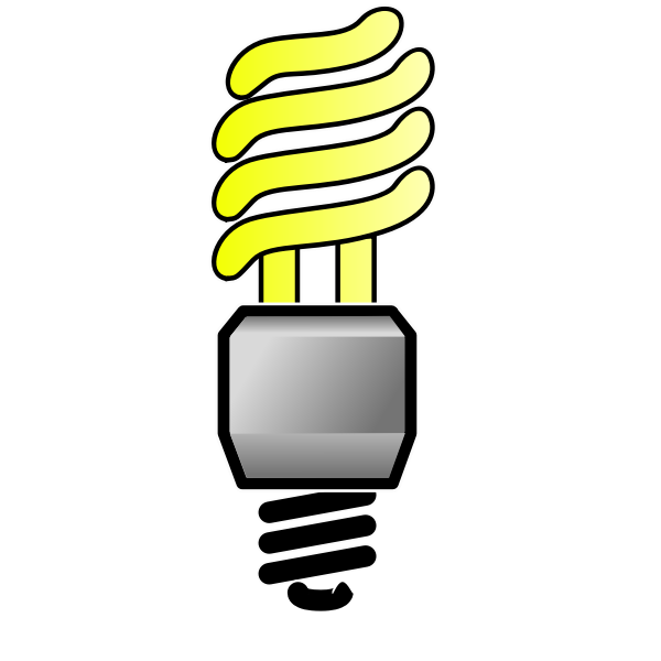 Energy saver lightbulb ON vector image