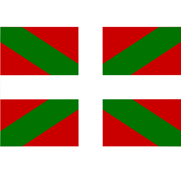 Flag of Basque Country vector image