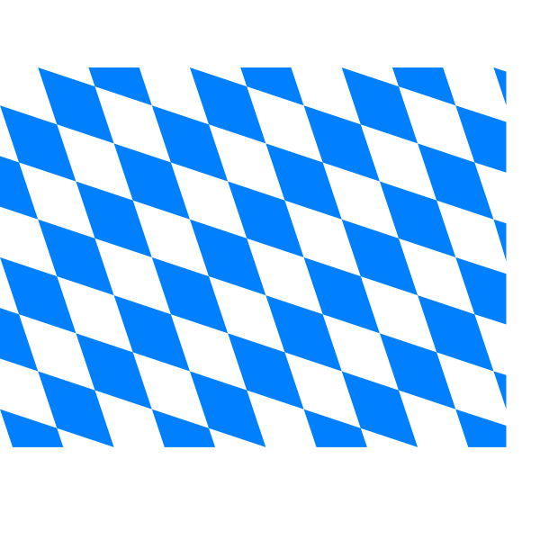 Flag of Bavaria vector clip art