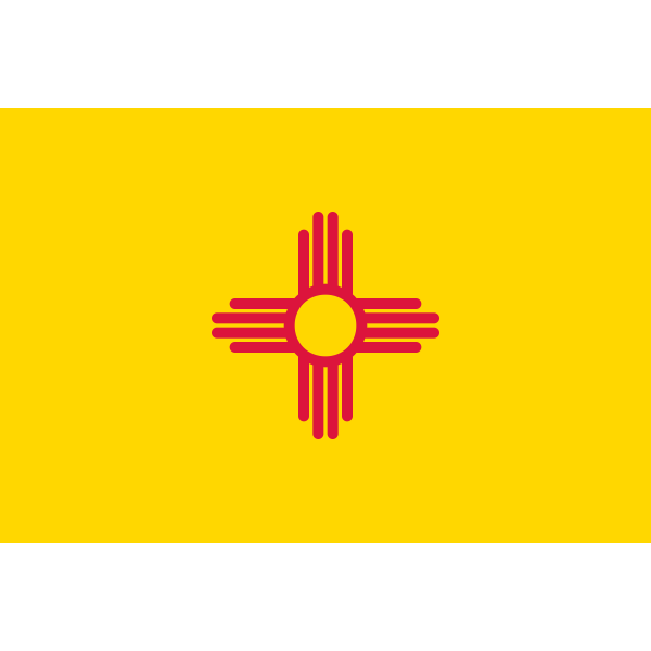 Vector flag of New Mexico