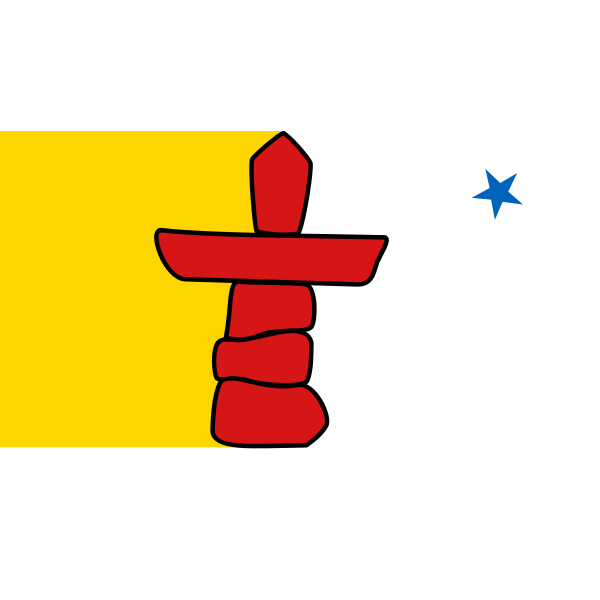 Flag of Nunavut clip art