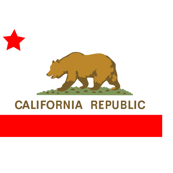 California state vector flag