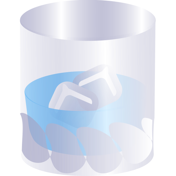 Vector illustration of a glass