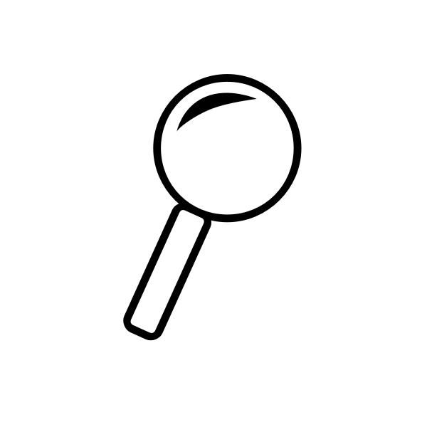 Magnifying glass icon vector clip art
