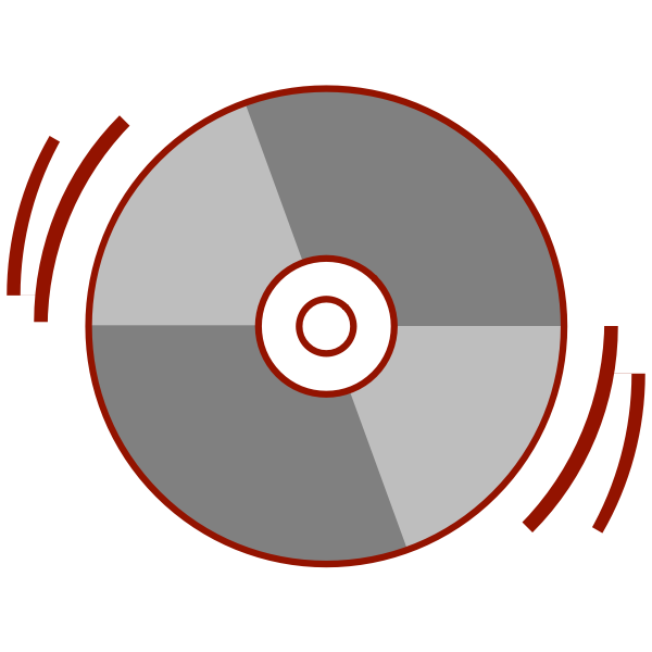 Vector drawing of CD