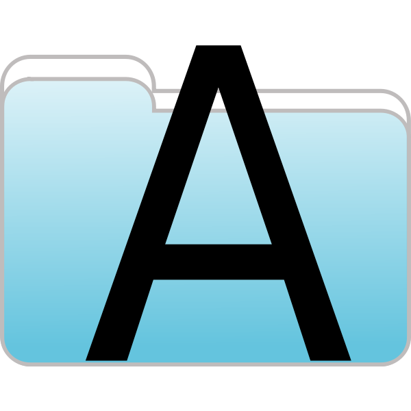 Text folder icon vector image