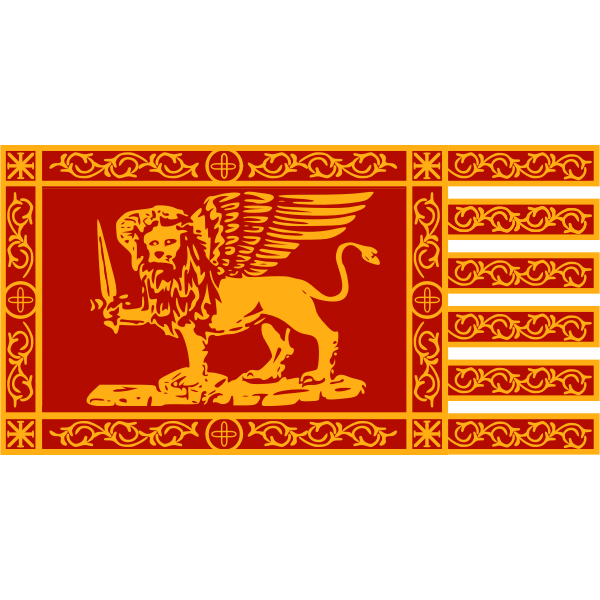 War Flag of Venice vector image