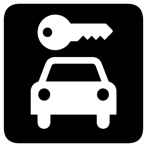 Rent a car icon vector illustration