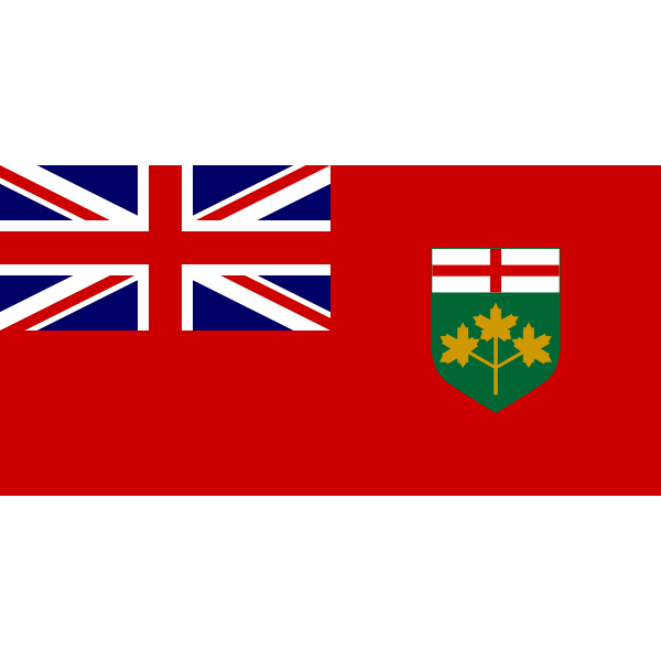Download Vector flag of Ontario Canada | Free SVG