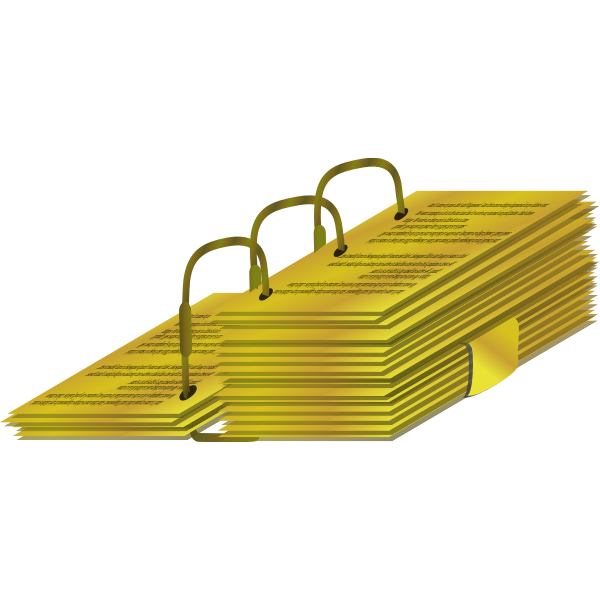 Vector illustration of gold plates