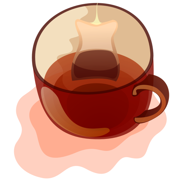 Vector clip art of mug of tea