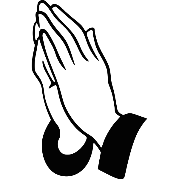 Download Praying hands vector image | Free SVG