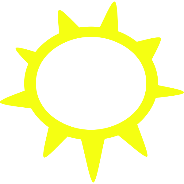 Sunny weather symbol vector image