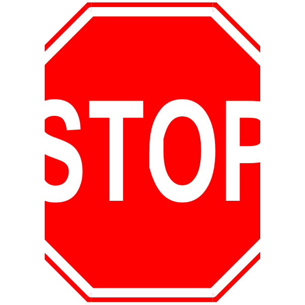 Stop sign graphics vector image