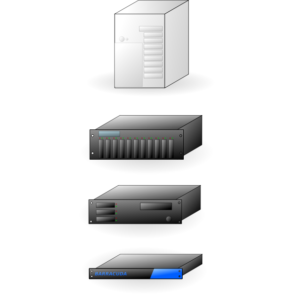 Internet servers vector illustration - Free SVG