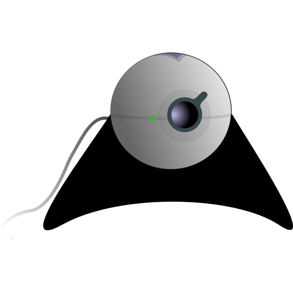 Vector clip art of a webcam