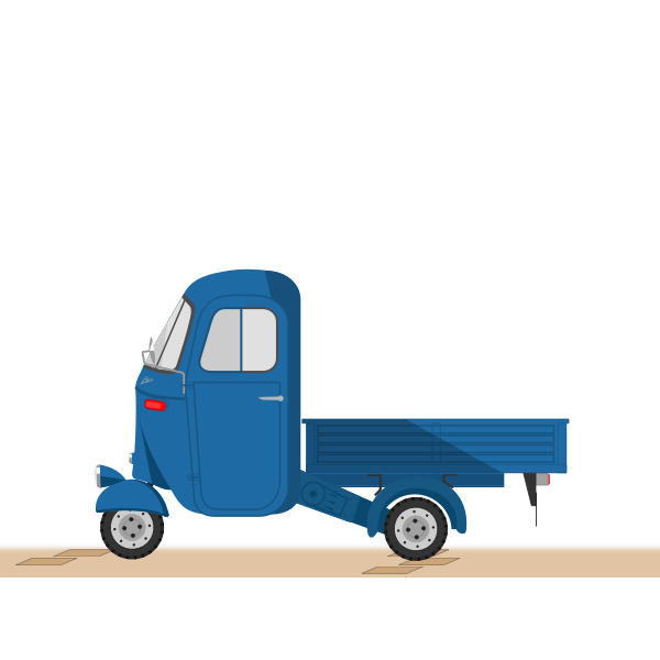 Cartoon blue truck