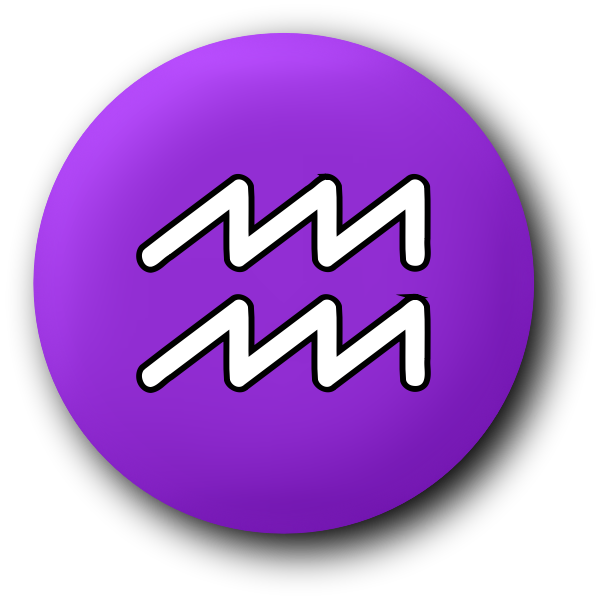 Aquarius purple symbol | Free SVG