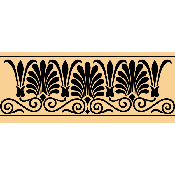 Greek antique banner decoration vector image