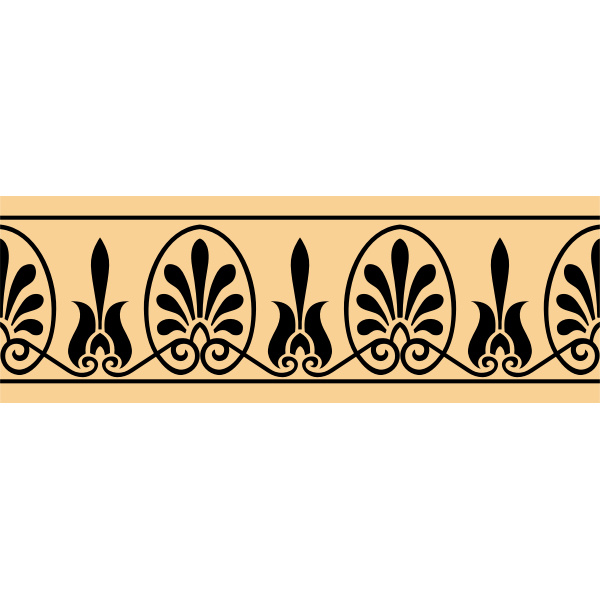 Greek arabesque decoration vector image