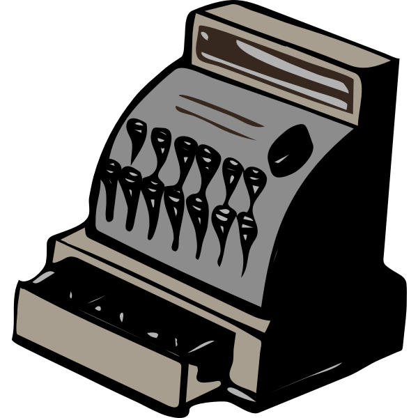 POS terminal hardware vector clip art | Free SVG