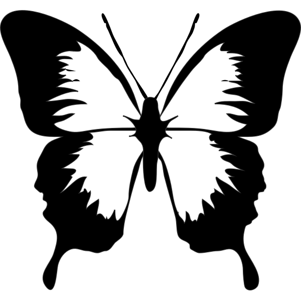 Free Free 190 Silhouette Simple Butterfly Svg SVG PNG EPS DXF File