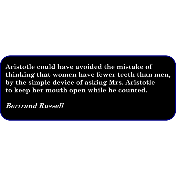 Aristotle comment