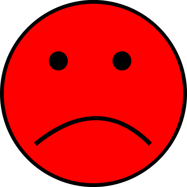 Vædde cafeteria Intuition Sad red emoji | Free SVG