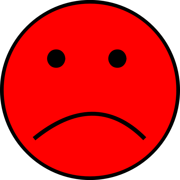 Sad Red Emoji Free Svg