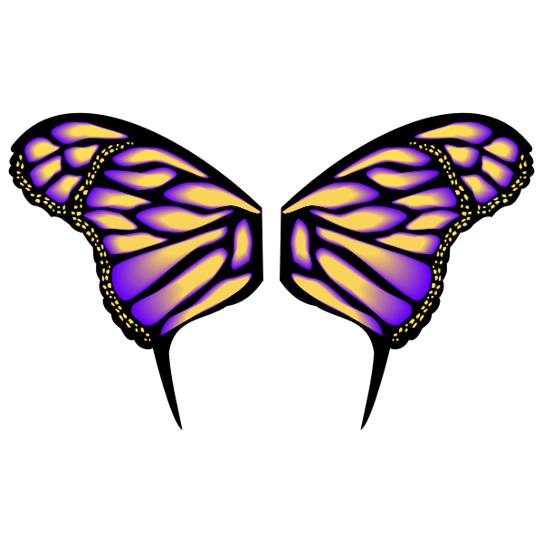 Download Violet butterfly vector clip art | Free SVG