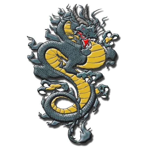 Asian Style Detailed Dragon