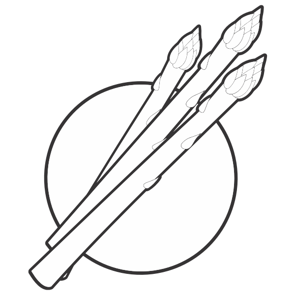 Asparagus outline