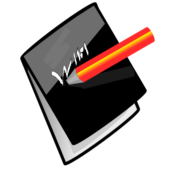 Pencil and note pad  vector image