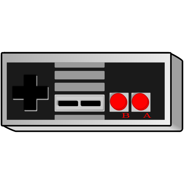 Download Old School Game Controller Vector Graphics Free Svg