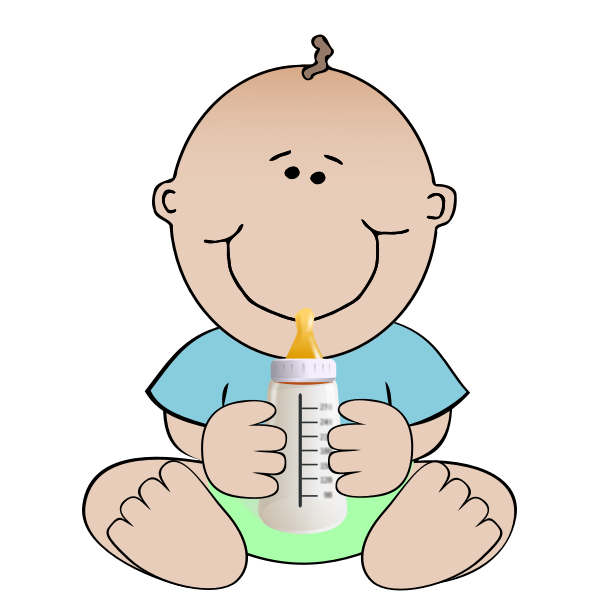 Download Baby And A Bottle Free Svg