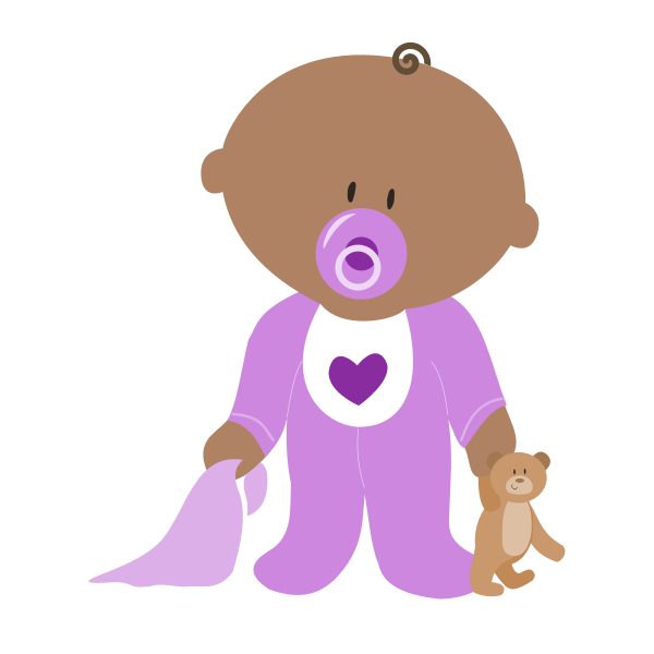 Download Image of baby in purple clothing | Free SVG