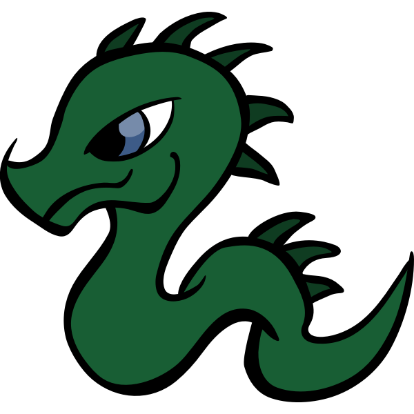 Green Dragon Vector | Free SVG