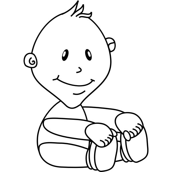 Baby boy vector image | Free SVG