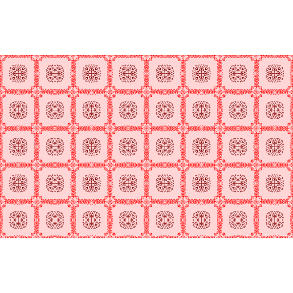 Background pattern with leaves and squares