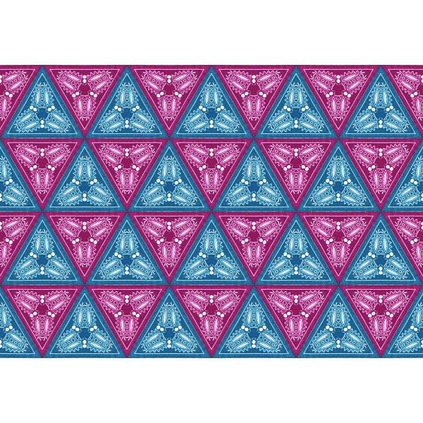 Triangular colorful pattern vector image