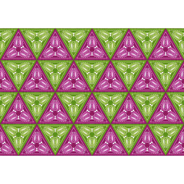 Colorful triangles in a pattern