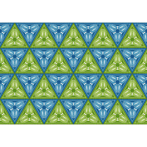 Background pattern in triangles