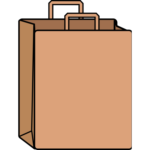 marking Marked Downward Paper Shopping Bag Vector | Free SVG